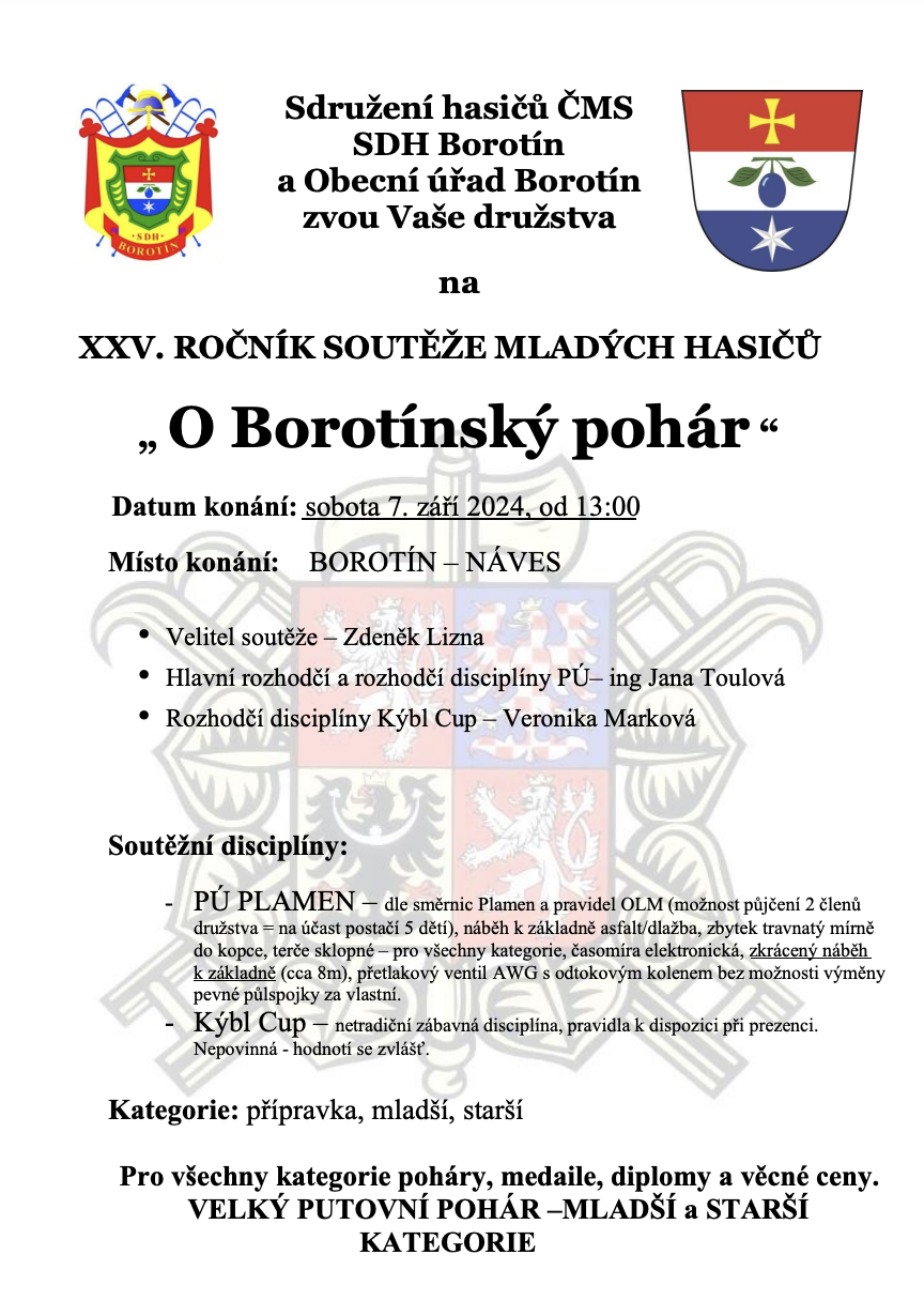 Borotínský pohár 2024